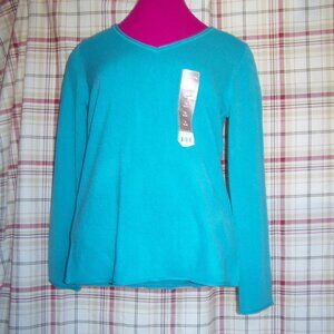 White Stag NWT Teal Sweater Sz M (8-10)